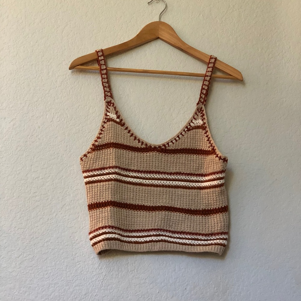 American eagle knit crop top